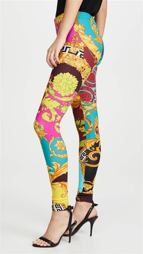 versace print vintage|versace print leggings.